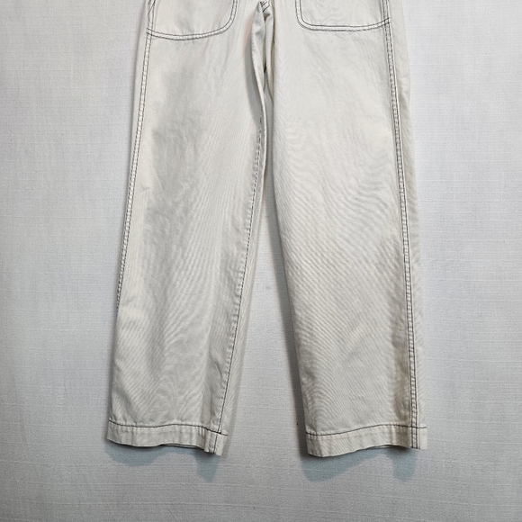 Madewell 23 Perfect Vintage Wide-Leg Jean Utility Pant In Garment-Dyed Canvas 23 - Picture 9 of 15